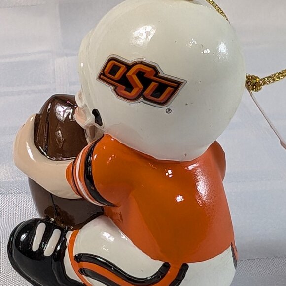 OKLAHOMA STATE UNIVERSITY COWBOYS OSU FOOTBALL NCAA CHRISTMAS ORNAMENT DECOR NOS - Picture 8 of 16